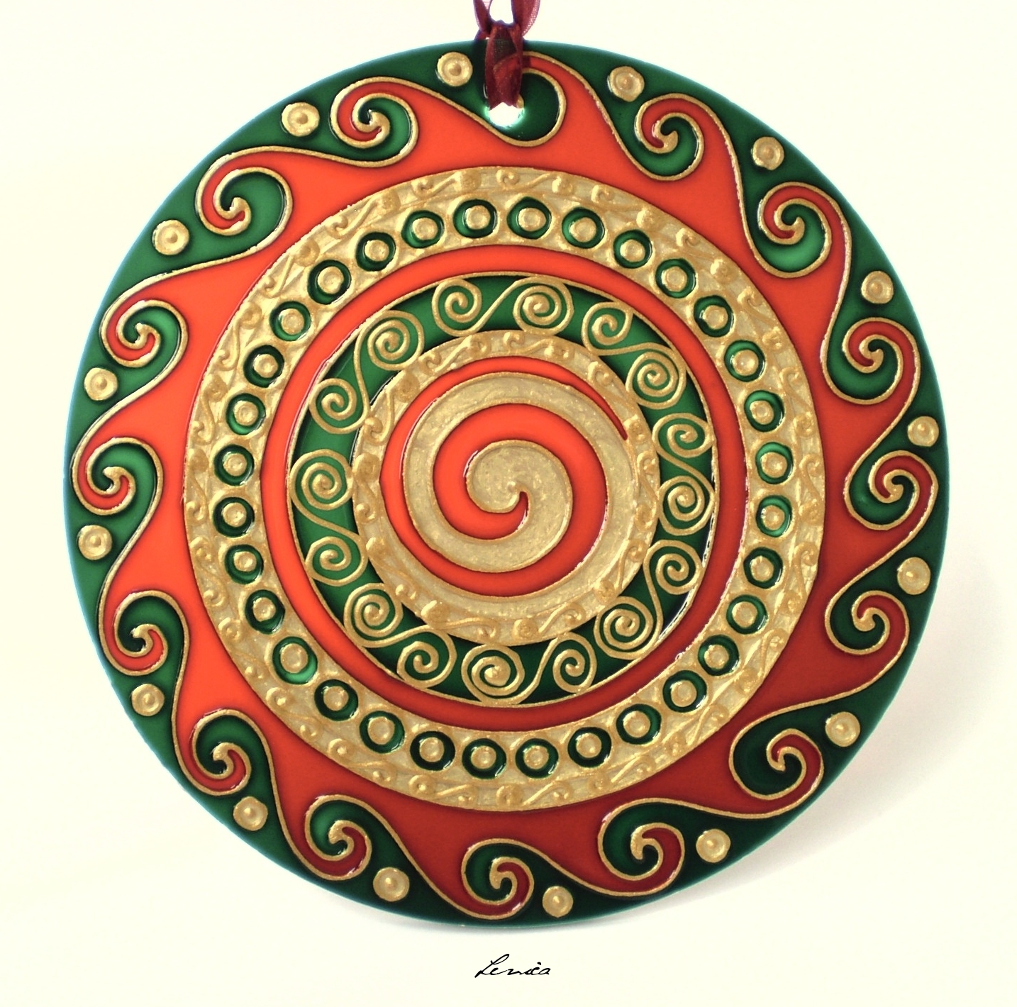 mandala spiral tattoo